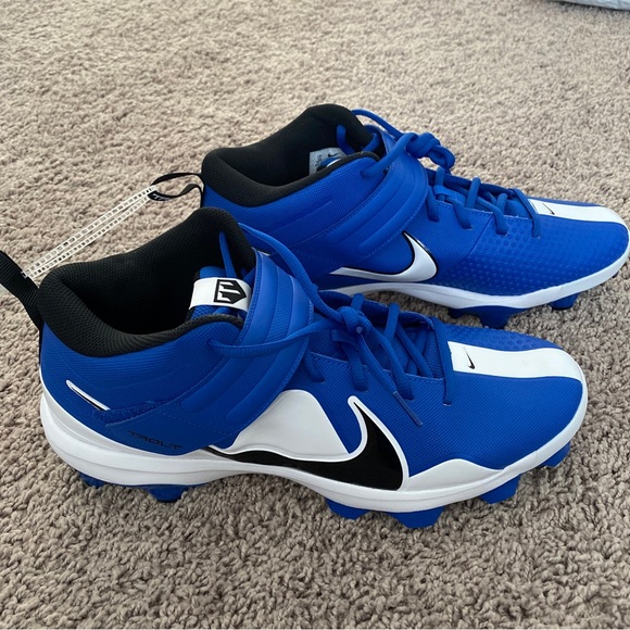 New Nike Force Trout 7 Pro MCS Blue White Baseball Cleats CT0828-402 Size 13 - Picture 3 of 5